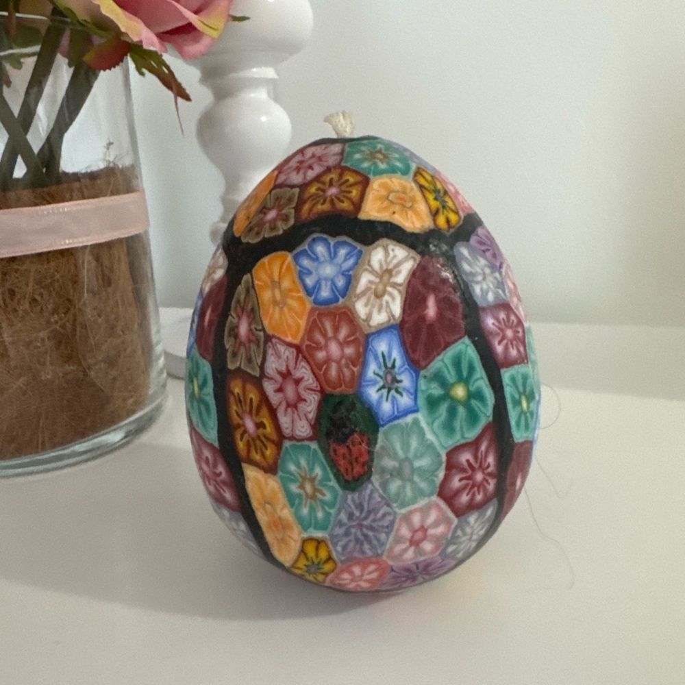 New millefiori candle Large 5”